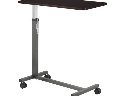 Non Tilt Top Overbed Table, Silver Vein For Sale