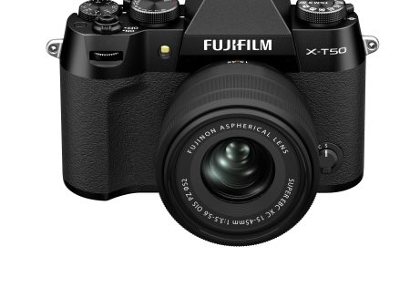 Fujifilm X-T50 Mirrorless Camera, w  XC15-45mmF3.5- 5.6 OIS PZ Lens Kit - Black Sale