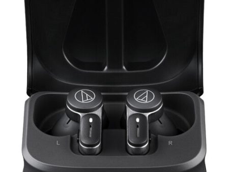 Audio-Technica Consumer ATH-TWX7 Noise-Canceling True Wireless Earbuds (Black) For Sale