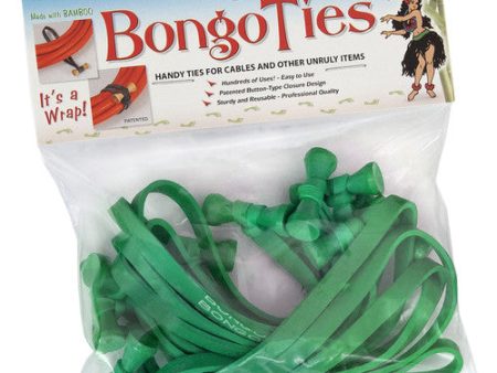 BongoTies 5  Elastic Cable Ties (10-Pack, Green) Discount