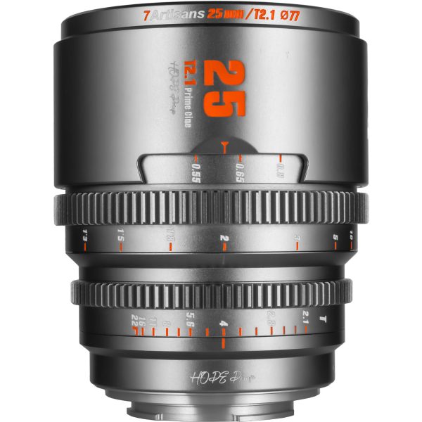 7Artisans 25mm T2.1 M43 (Panasonic Olympus)  - Titanium Grey on Sale