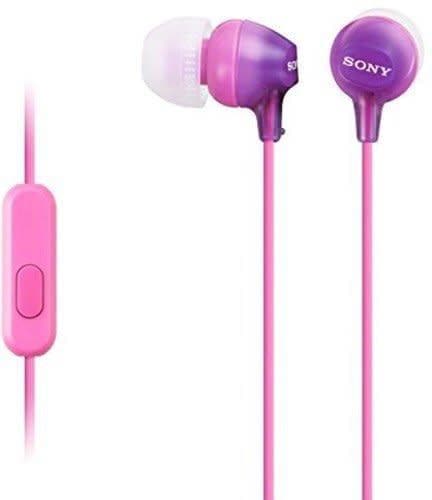 Sony MDR-EX15AP V In-Ear Headphones With Microphone - Violet For Discount