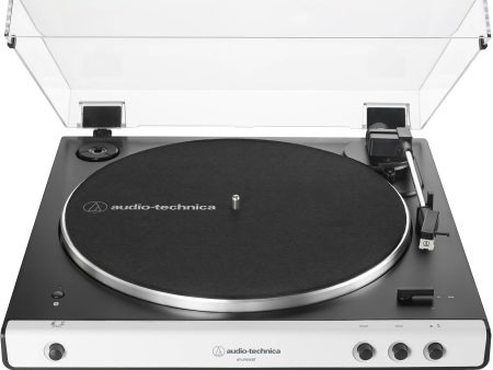 Audio-Technica Consumer AT-LP60XBT Stereo Turntable with Bluetooth (White and Black) Supply