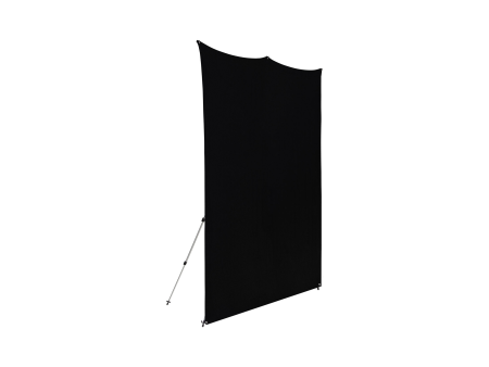 Westcott X-Drop Pro Wrinkle-Resistant Backdrop Kit - Rich Black (8  x 8 ) - Damaged box For Discount