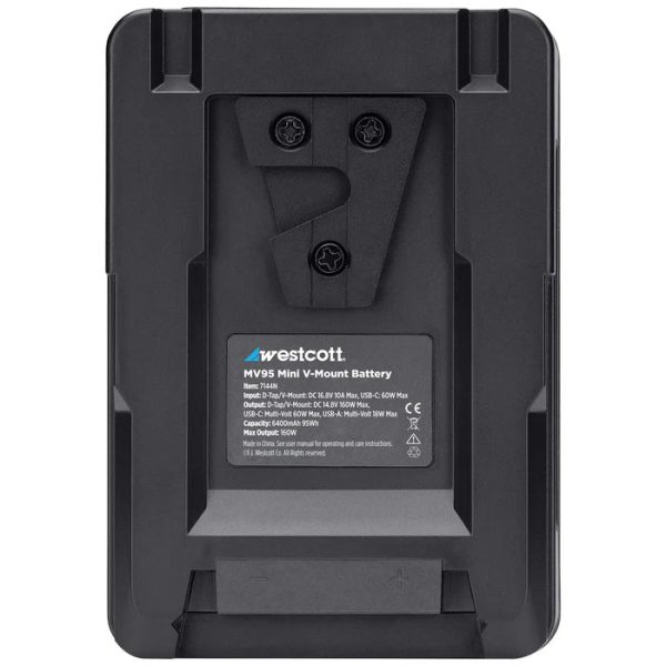 Westcott MV95 Mini V-Mount Battery with USB-C (14.8V, 95Wh) Online Sale