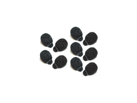 Rycote Miniature Lavalier Foams Black (1 pack of 10) Online Sale