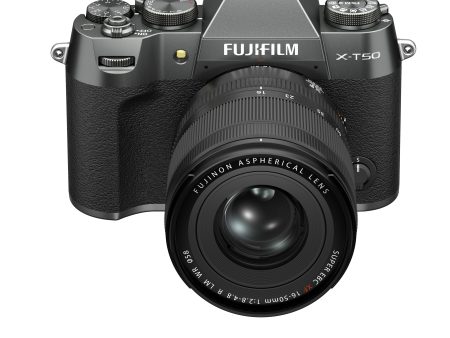 Fujifilm X-T50 Mirrorless Camera - Body, w  XF16-50mmF2.8- 4.8 R LM WR Lens Kit - Charcoal Silver on Sale