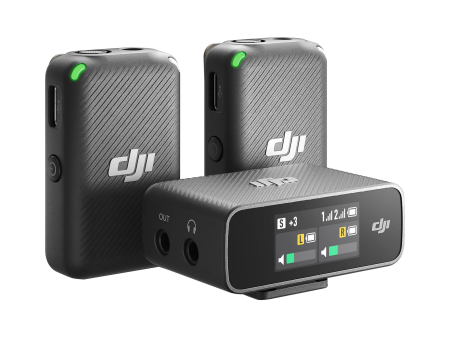 DJI Mic 2-Person Compact Digital Wireless Microphone System Recorder for Camera & Smartphone (2.4 GHz) For Sale