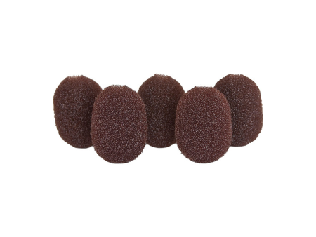 Rycote Lavalier Foams Brown (1 pack of 5) Hot on Sale