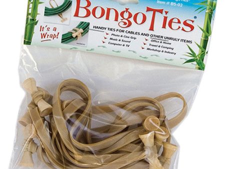 BongoTies 5  Elastic Cable Ties (10-Pack, Natural) Cheap