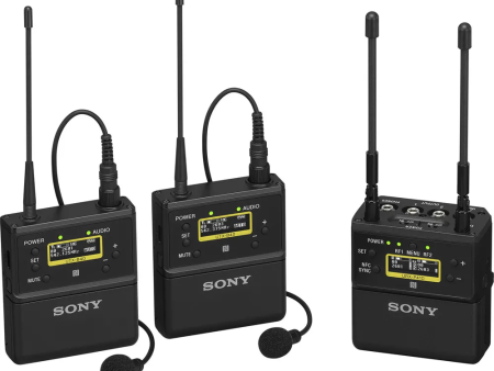 Sony UWPD27 14 2-Person Camera-Mount Wireless Omni Lavalier Microphone System For Cheap