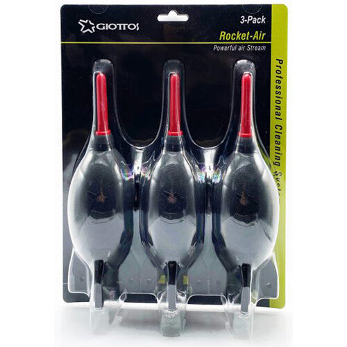 Giottos Rocket Air Blaster Large Dust-Removal Tool 3-Pack (Black) Cheap