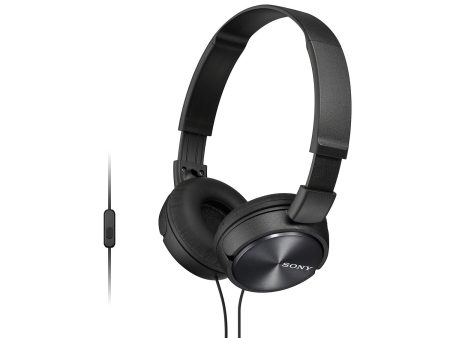 Sony MDR-ZX310AP - ZX Series - headphones with mic - full size - 3.5 mm jack - black For Sale