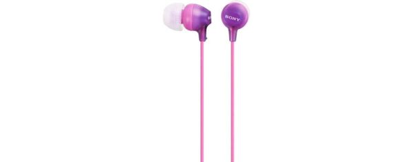 Sony MDR-EX15AP V In-Ear Headphones With Microphone - Violet For Discount