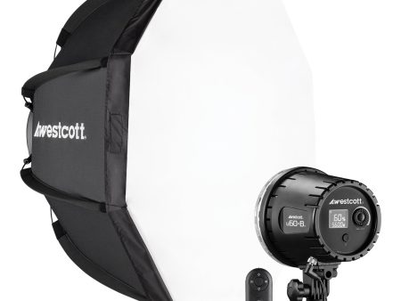 Westcott U60-B Bi-Color LED Monolight with Octabox (1-Light Kit) For Discount