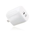 iQ USB PD 35W Rapid Charge Wall Charger, White, Fixed Prongs Supply