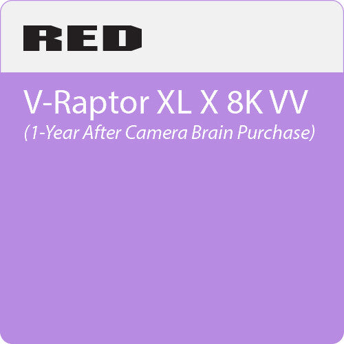 RED DIGITAL CINEMA 2-Year RED Extended Warranty for V-Raptor XL 8K VV - Purchased AFTER 1st year on Sale