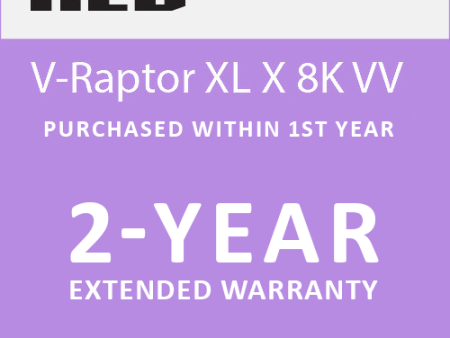 RED DIGITAL CINEMA 2-Year RED Extended Warranty for V-Raptor XL 8K VV - Purchased WITHIN 1st year For Sale