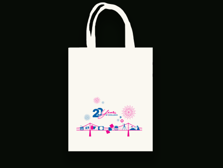 Excellent Photo 20-year anniversary tote bag - White Discount