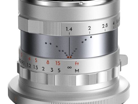 Thypoch Simera 35mm f 1.4 Lens (Canon RF, Silver) Sale