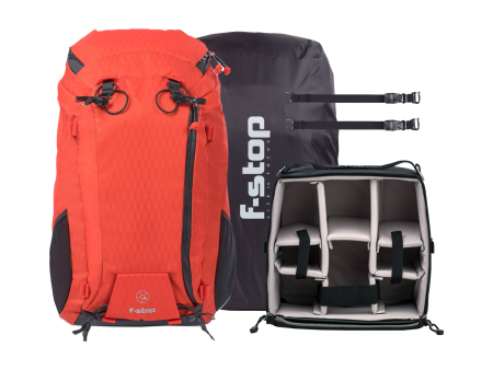 f-stop AJNA DuraDiamond 37L Travel & Adventure Photo Backpack Bundle - Magma Red Online now