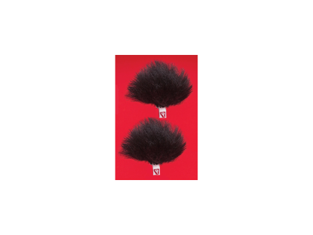 Rycote Black Ristretto Lavalier Windjammer - pair For Sale